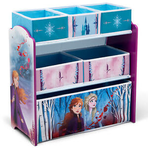 Frozen II Anna Elsa Olaf Toy Organizer Storage Bins Kids Play Chest Box Bedroom