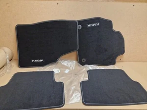 Skoda Fabia Mk4 PJ Floor Mats Prestige Set Interior LHD 6VB061270 Genuine NEW - Picture 1 of 8