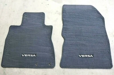 2014-2019 Nissan Versa Note Htbk Front Left And Right Carpet Floor Mat Logo Set - Image 1 of 4