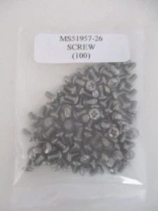 MS51957-26 Cabezal de cacerola 6-32 x 1/4" Tornillo Phillips - Lote de 100 - Imagen 1 de 4