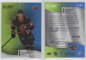 2021-22 Upper Deck Allure Rainbow Green Blue /299 Parker Kelly #R-46 Rookie RC