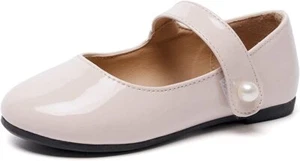 FUNKYMONKEY Toddler/Little Girl Mary Jane Dress Shoes Casual Slip on Ballet Flat - Picture 1 of 7