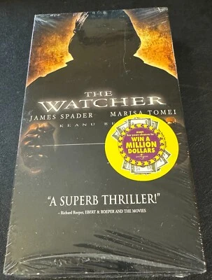 The Watcher (VHS, 2001)- James Spader, Keanu Reeves, Maris Tomei- Thriller - NEW - Image 1 of 4