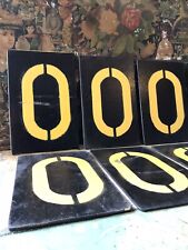 Vintage Hand Painted On Board Cricket Score Number 0 Door House Sign Signage
