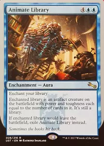 ANIMATE LIBRARY Magic The Gathering UNSTABLE FOIL RARE MtG Card 026 - Picture 1 of 1