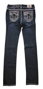 NWOT Y2K Laguna Beach Jeans Women Denim Sz 28 Blue Vtg USA Orange Cty Pant 82473 - Picture 1 of 17