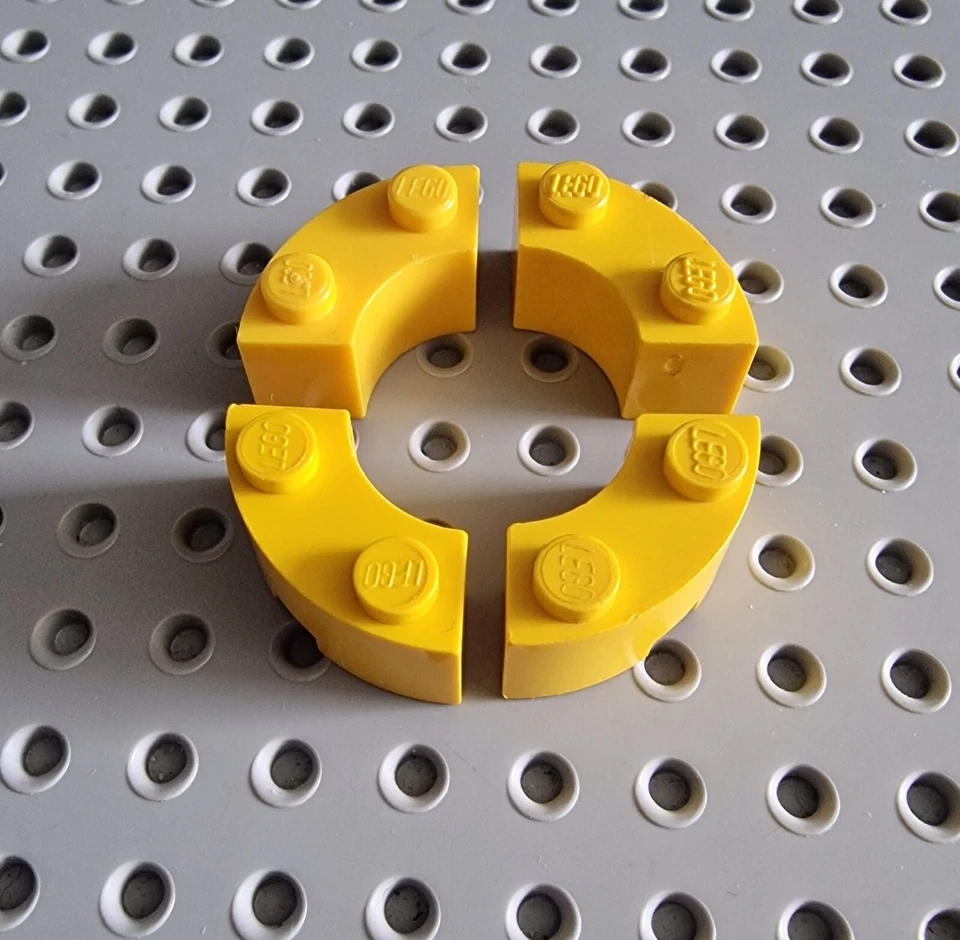 Lego City Viertelstein Brunnenstein Gelb 4 Stück 3063 85080 45417 A087 - Bild 1 von 1