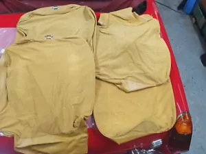 MGB + GT FRONT SEAT COVERS, YELLOW OCHRE - Picture 1 of 5