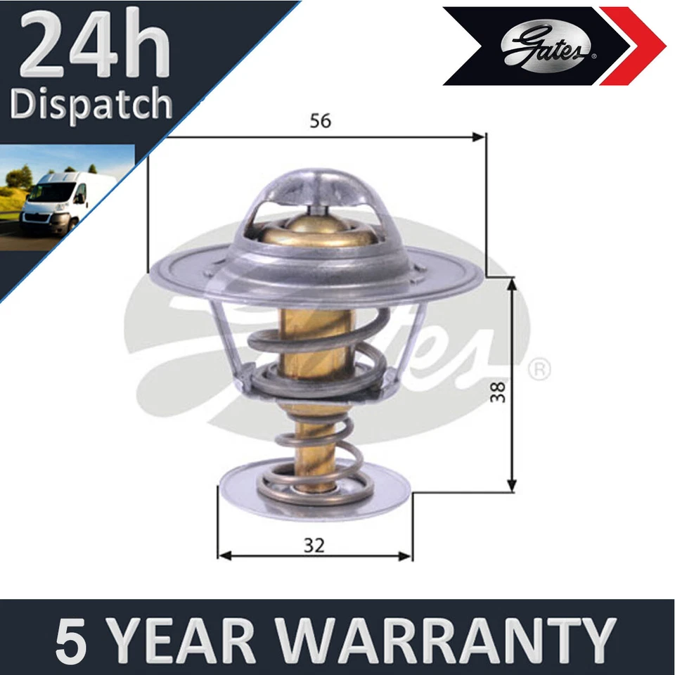 Refrigerante termostato Gates se adapta a Fiat 128 1969-1984 127 1977-1986 Fiorino 1980-1998 Foto 1 de 1