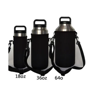 Sleeve New Covers for 18 / 36 / 64 OZ Yeti Rambler Tumbler Rtic Cup Holder Black - Picture 1 of 5