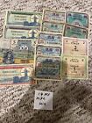 LOT OF 14 Military Payment Notes Mixed