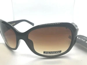 Revlon Womens Fashion Brown Rectangle Sunglasses - Picture 1 of 4