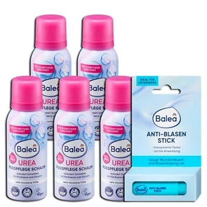 6er Set: 1x Anti-Blasen Stick, 8 g + 5 x Fußpflegeschaum Urea, 5 x 100 ml - Bild 1 von 4