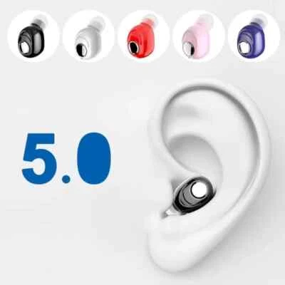 Mini In-Ear 5.0 Bluetooth Earphone HiFi Wireless Headset With Mic Sports Earbuds - Image 1 of 4