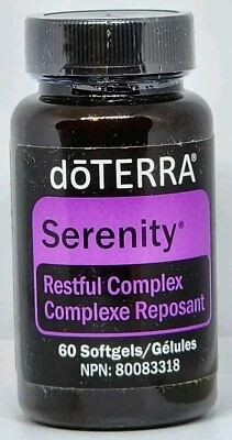 DoTerra Serenity Restful Complex 60 cápsulas blandas nueva botella sellada de fábrica Foto 1 de 2