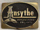 Ansythe Exploration Öl Gürtelschnalle Vintage 1986 Anakorten Messing funktioniert
