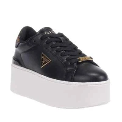 GUESS Women's Platform Trainers Black FLPWLLELE12
