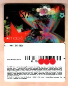 MACY'S This Is It ( THISIT ), Flowers ( 2005 ) Lenticular Gift Card ( $0 ) V2 - Picture 1 of 1