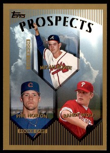 1999 Topps - MINT Micah Bowie/Phil Norton/Randy Wolf Rookie Atlanta