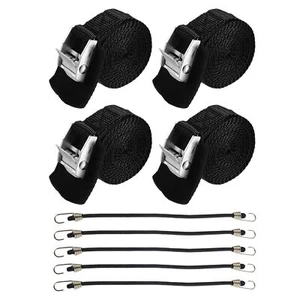 1 Set Adjustable 8'x1 Cargo Tie Down Straps Heavy Load Lashing Straps Travel ... - Picture 1 of 6