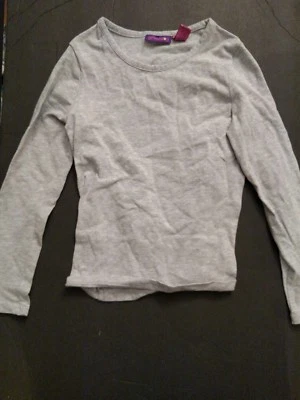 Greendog Shirt Girls Size 6 Gray Long Sleeve Pullover  - Image 1 of 3