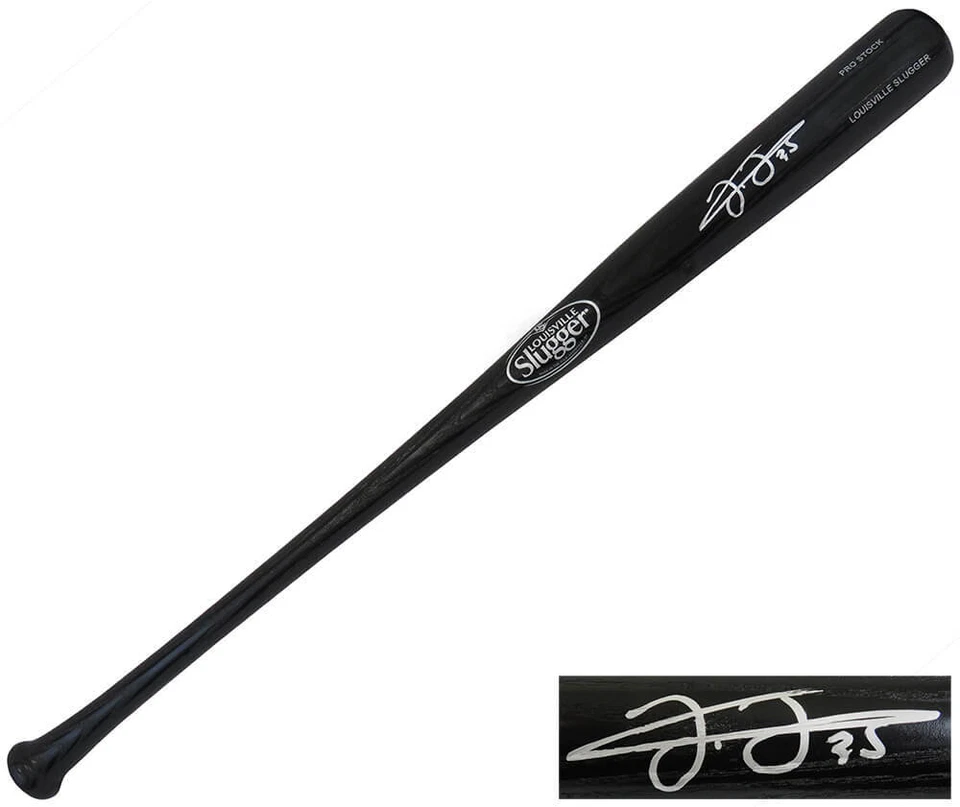 Bate de béisbol negro firmado por Frank Thomas Louisville Slugger Pro Stock - (con certificado de autenticidad SS) Foto 1 de 1