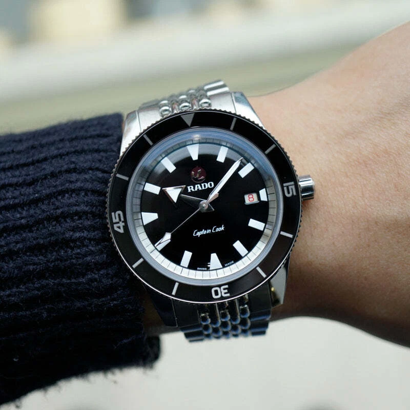 RADO Captain Cook R32505153 Black Stainless Steel Men's Watch