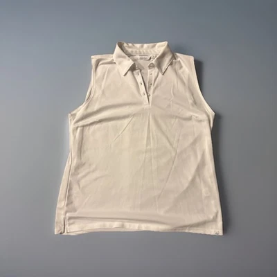 Camisa de golf de tenis grande con cuello sin mangas blanca Hagen nueva sin etiquetas Foto 1 de 3