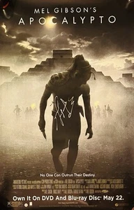 MEL GIBSON Autographed Signed Full Size Movie Poster 27x40 APOCALYPTO Rare! BAS - Picture 1 of 3
