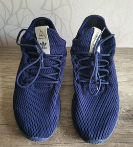 Adidas Pharrell Williams Tennis HU BY8719 Schuhe Sneaker Blau Gr. 43 1/3 - Picture 1 of 8