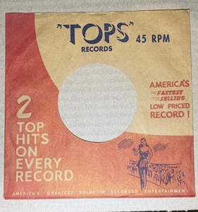 TOPS RECORDS Company Sleeve 2 Top Hits - Bild 1 von 1