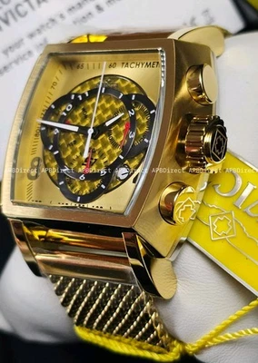 Invicta – S1 Rally – GOLD Glass Fiber  Milanese Swiss Z60 FE Chrono Mens Watch  - Image 1 of 4