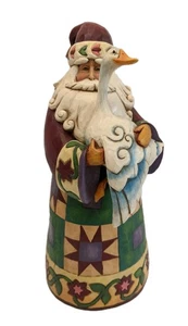 Jim Shore “Christmas Goose” Santa with Goose Figurine Heartwood Creek 2007 - Picture 1 of 11