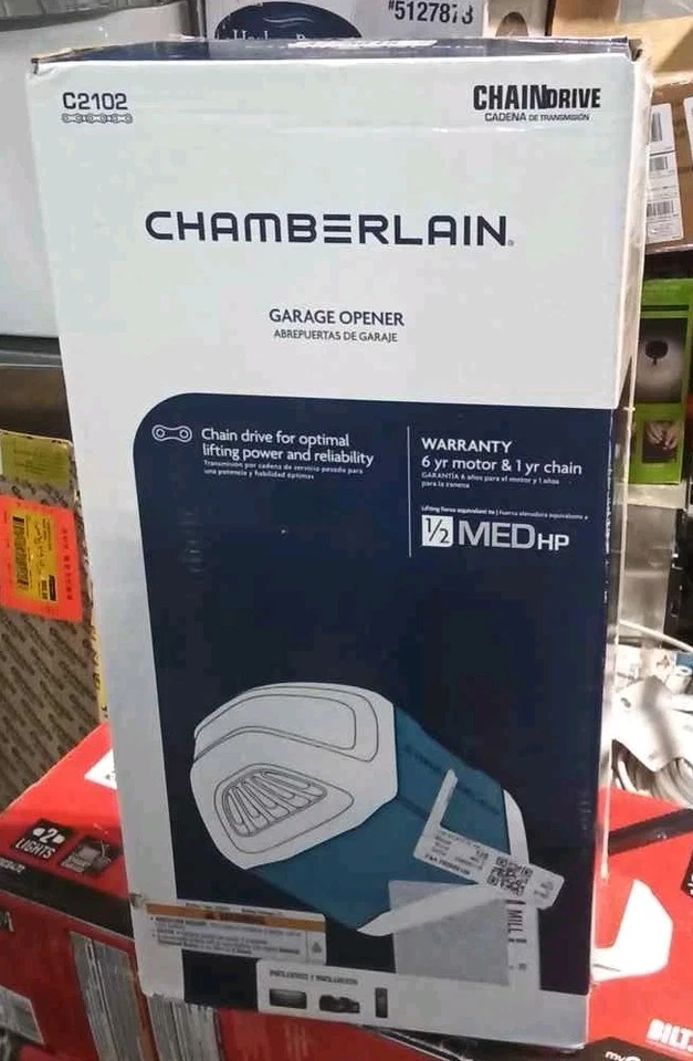 Chamberlain C2102 1/2 HP Chain drive Garage Door Opener - Image 1 of 4