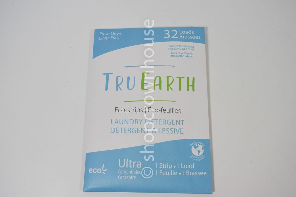 Tru Earth FRESH LINEN Eco-Strips Laundry Detergent 32 Loads