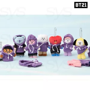 LLAVERO DE FELPA BTS BT21 Artículos Oficiales PETIT CLOSET + Número de Seguimiento - Imagen 1 de 16