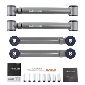 4x Rear Upper & Lower Adjustable Control Arms Set for 1997-2006 Jeep Wrangler TJ - Picture 1 of 12