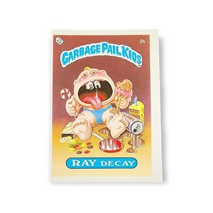 1985 Topps Garbage Pail Kids UK Series 1 #2b Ray Decay Sticker Original Series 1