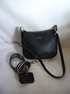 Kate Spade Rosie Large Leather crossbody With Coin Purse Pouch BNWT New Black - Picture 1 of 24
