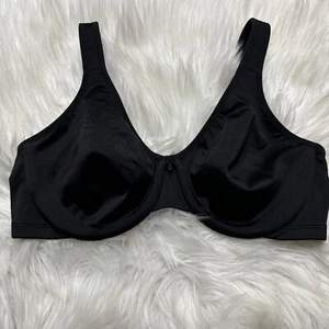 DELIMIRA Black Bra Size 36D Full Coverage Minimizer Underwire Unpadded Bra W580 - Picture 1 of 9