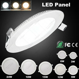 3W-24W LED Panel Einbaustrahler Einbauleuchte Ultraslim Deckenleuchte mit trafo - Bild 1 von 48
