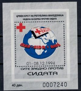 Macedonie red cross mi blok 12A (1994) postfris - mnh - xx
