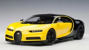 1/18 AUTOart Bugatti Chiron Jaune Molsheim Yellow Nocturne Black Car Model 70994 - Picture 1 of 5