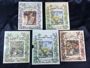 BRAMBLY HEDGE Jill Barklem 4 Book Slipcase Set,Winter,Spring,Summer,Autumn Story - Picture 1 of 6