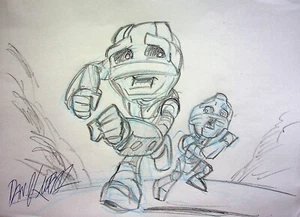 BIONICLE: THE MASK OF LIGHT 2012 SIGNED DAN KUBAT Hand Drawn Character Art - Picture 1 of 2