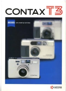 Folleto de ventas de cámara compacta Contax T3. Otros catálogos y folletos listados - Imagen 1 de 3