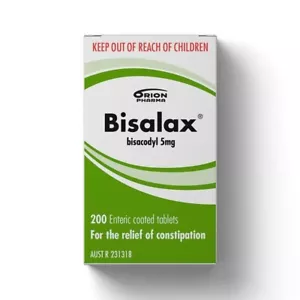 Bisalax Bisacodyl Laxative 5mg 200 tablets Generic Brand - Picture 1 of 2
