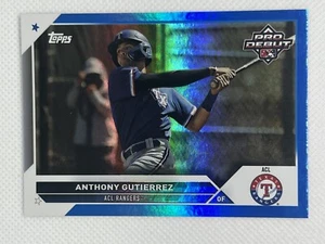 2023 Topps Pro Debut ANTHONY GUTIERREZ Blue Foil #/150 - Picture 1 of 2