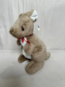 Tasman Kangaroo Stuffed 10" Plush Doll Toy Australia Vintage Marsupial Animal - Picture 1 of 9