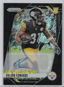 2024 Panini Prizm Daijun Edwards Black Shimmer 1/1 Rookie Auto - Picture 1 of 2